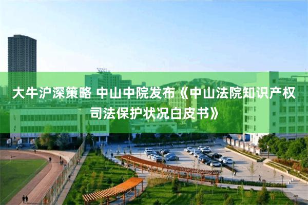 大牛沪深策略 中山中院发布《中山法院知识产权司法保护状况白皮书》