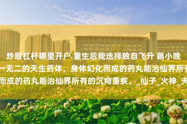 炒股杠杆哪里开户 重生后我选择独自飞升 藕小晚赤焱白牙儿 我是三界独一无二的天生药体，身体幻化而成的药丸能治仙界所有的沉疴重疾。_仙子_火神_夫人