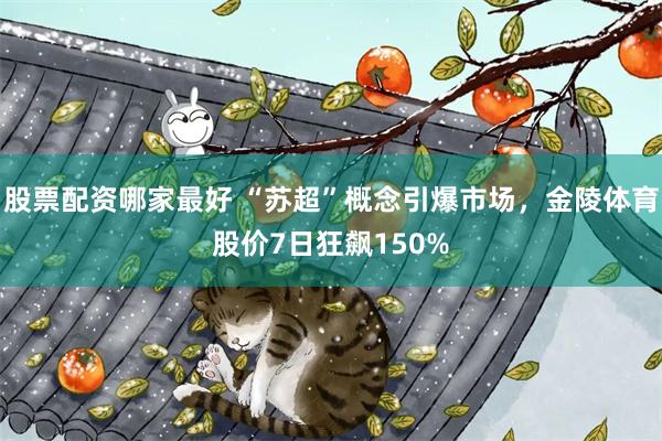 股票配资哪家最好 “苏超”概念引爆市场，金陵体育股价7日狂飙150%