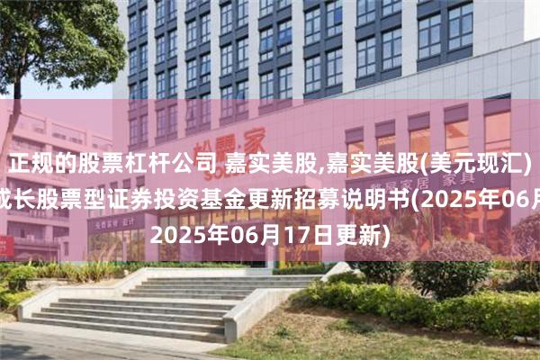 正规的股票杠杆公司 嘉实美股,嘉实美股(美元现汇): 嘉实美国成长股票型证券投资基金更新招募说明书(2025年06月17日更新)