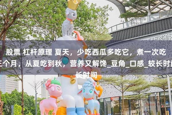 股票 杠杆原理 夏天，少吃西瓜多吃它，煮一次吃三个月，从夏吃到秋，营养又解馋_豆角_口感_较长时间