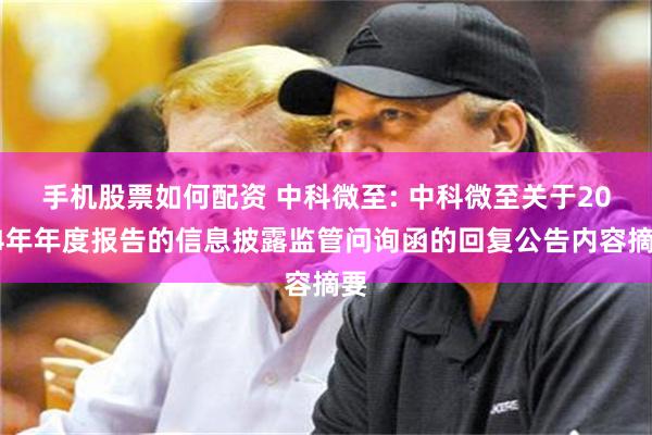 手机股票如何配资 中科微至: 中科微至关于2024年年度报告的信息披露监管问询函的回复公告内容摘要